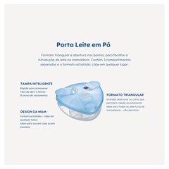 PORTA LEITE EM PO MAM - AZUL