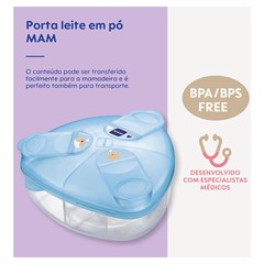 PORTA LEITE EM PO MAM - AZUL