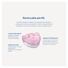 PORTA LEITE EM PO MAM - ROSA