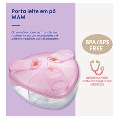 PORTA LEITE EM PO MAM - ROSA