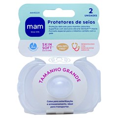 PROTETOR DE SEIOS MAM NIPPLE SHIELDS - TAM 02 - GRANDE