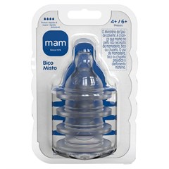 PACK BICOS MISTO MAMADEIRAS MAM - FLUXO RAPIDO & SUPER RAPIDO - EMB 4 UNID