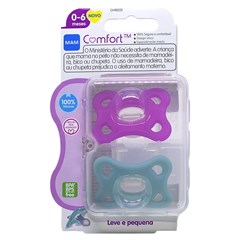 CHUPETA MAM COMFORT 2 - EMBALAGEM DUPLA ROSA