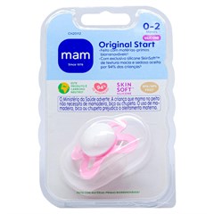 CHUPETA MAM START 0-2 MESES - EMBALAGEM UNITARIA ROSA