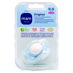 CHUPETA MAM ORIGINAL 0-6 MESES - EMBALAGEM UNITARIA AZUL