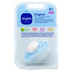 CHUPETA MAM ORIGINAL 6+ MESES - EMBALAGEM UNITARIA AZUL