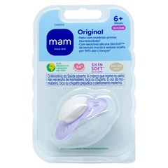 CHUPETA MAM ORIGINAL 6+ MESES - EMBALAGEM UNITARIA ROSA