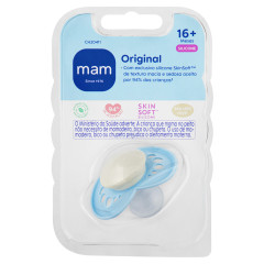 CHUPETA MAM ORIGINAL 16+ MESES - EMBALAGEM UNITARIA AZUL