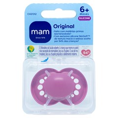 CHUPETA MAM ORIGINAL 6+ MESES - EMBALAGEM UNITARIA ROSA