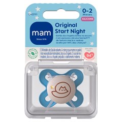 CHUPETA MAM START NIGHT 0-2 MESES - EMBALAGEM UNITARIA AZUL