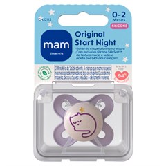 CHUPETA MAM START NIGHT 0-2 MESES - EMBALAGEM UNITARIA ROSA