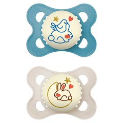 CHUPETA MAM ORIGINAL NIGHT 0-6 MESES- EMBALAGEM DUPLA AZUL