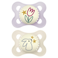CHUPETA MAM ORIGINAL NIGHT 0-6 MESES- EMBALAGEM DUPLA ROSA