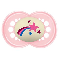 CHUPETA MAM NIGHT 6+ MESES - EMBALAGEM UNITARIA ROSA