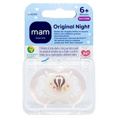 CHUPETA MAM ORIGINAL NIGHT 6+ MESES- EMBALAGEM UNITARIA NEUTRA