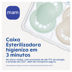 CHUPETA MAM ORIGINAL NIGHT 6+ MESES - EMBALAGEM DUPLA ROSA
