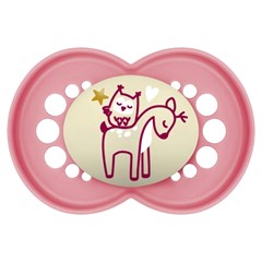 CHUPETA MAM ORIGINAL NIGHT 16+ MESES - EMBALAGEM UNITARIA ROSA