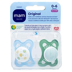 CHUPETA MAM ORIGINAL 0-6 MESES - EMBALAGEM DUPLA AZUL