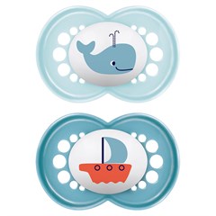 CHUPETA MAM ORIGINAL 6+ MESES - EMBALAGEM DUPLA AZUL