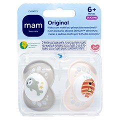 CHUPETA MAM ORIGINAL 6+ MESES - EMBALAGEM DUPLA NEUTRA