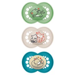 CHUPETA MAM ORIGINAL 6+ MESES - EMBALAGEM BLISTER TRIPLA AZUL