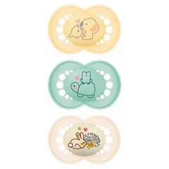 CHUPETA MAM ORIGINAL 6+ MESES - EMBALAGEM BLISTER TRIPLA NEUTRA