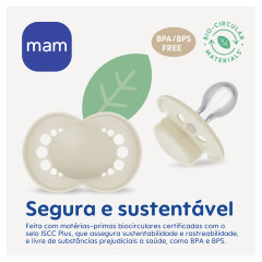 CHUPETA MAM ORIGINAL DAY&NIGHT 16+ MESES - EMBALAGEM DUPLA ROSA