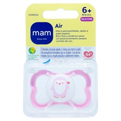CHUPETA MAM AIR 6+ MESES - EMBALAGEM UNITARIA ROSA