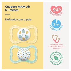 CHUPETA MAM AIR 6+ MESES - EMBALAGEM DUPLA NEUTRA