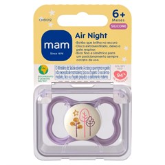 CHUPETA MAM AIR NIGHT 6+ MESES - EMBALAGEM UNITARIA ROSA