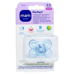 CHUPETA MAM PERFECT 0-6 MESES - EMBALAGEM UNITARIA AZUL