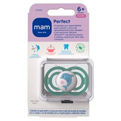 CHUPETA MAM PERFECT 6+ MESES - EMBALAGEM UNITARIA AZUL