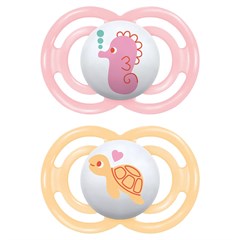 CHUPETA MAM PERFECT 6+ MESES - EMBALAGEM DUPLA ROSA