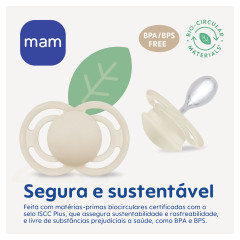 CHUPETA MAM PERFECT NIGHT 6+ MESES - EMBALAGEM DUPLA ROSA