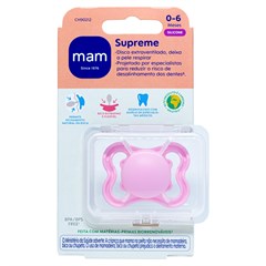 CHUPETA MAM SUPREME 0-6 MESES - EMBALAGEM UNITARIA ROSA