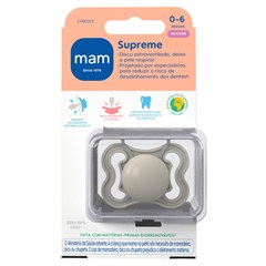 CHUPETA MAM SUPREME 0-6 MESES - EMBALAGEM UNITARIA NEUTRA