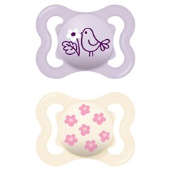 CHUPETA MAM SUPREME 0-6 MESES - EMBALAGEM DUPLA ROSA