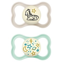CHUPETA MAM SUPREME NIGHT 16+ MESES - EMBALAGEM DUPLA AZUL