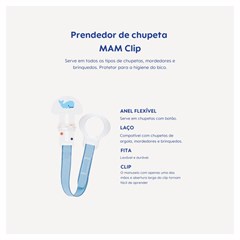 PRENDEDOR MAM CLIP - AZUL