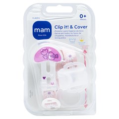 PRENDEDOR MAM CLIP IT!& COVER - ROSA
