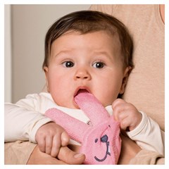 LUVA MAM ORAL CARE RABBIT - ROSA