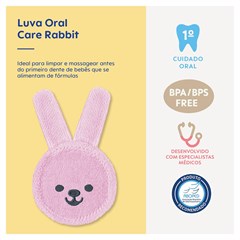 LUVA MAM ORAL CARE RABBIT - ROSA