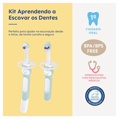 ESCOVA MAM LEARN TO BRUSH - EMBALAGEM DUPLA AZUL