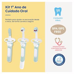 ESCOVA MAM BRUSHES TRIO - EMBALAGEM BLISTER TRIPLA AZUL