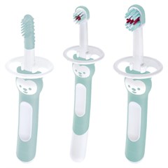 ESCOVA MAM BRUSHES TRIO - EMBALAGEM BLISTER TRIPLA AZUL