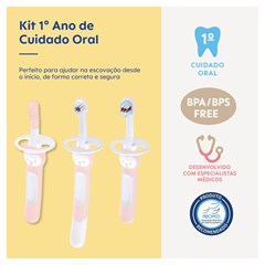 ESCOVA MAM BRUSHES TRIO - EMBALAGEM BLISTER TRIPLA ROSA