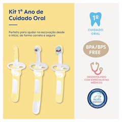 ESCOVA MAM BRUSHES TRIO - EMBALAGEM BLISTER TRIPLA NEUTRA