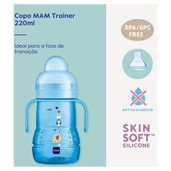 COPO MAM TRAINER 220ML - AZUL