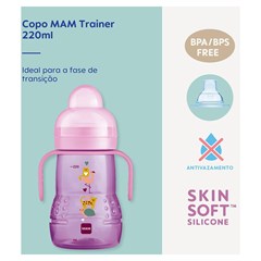 COPO MAM TRAINER 220ML - ROSA
