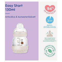 MAMADEIRA MAM EASY START 130ML - EMBALAGEM UNITARIA NEUTRA